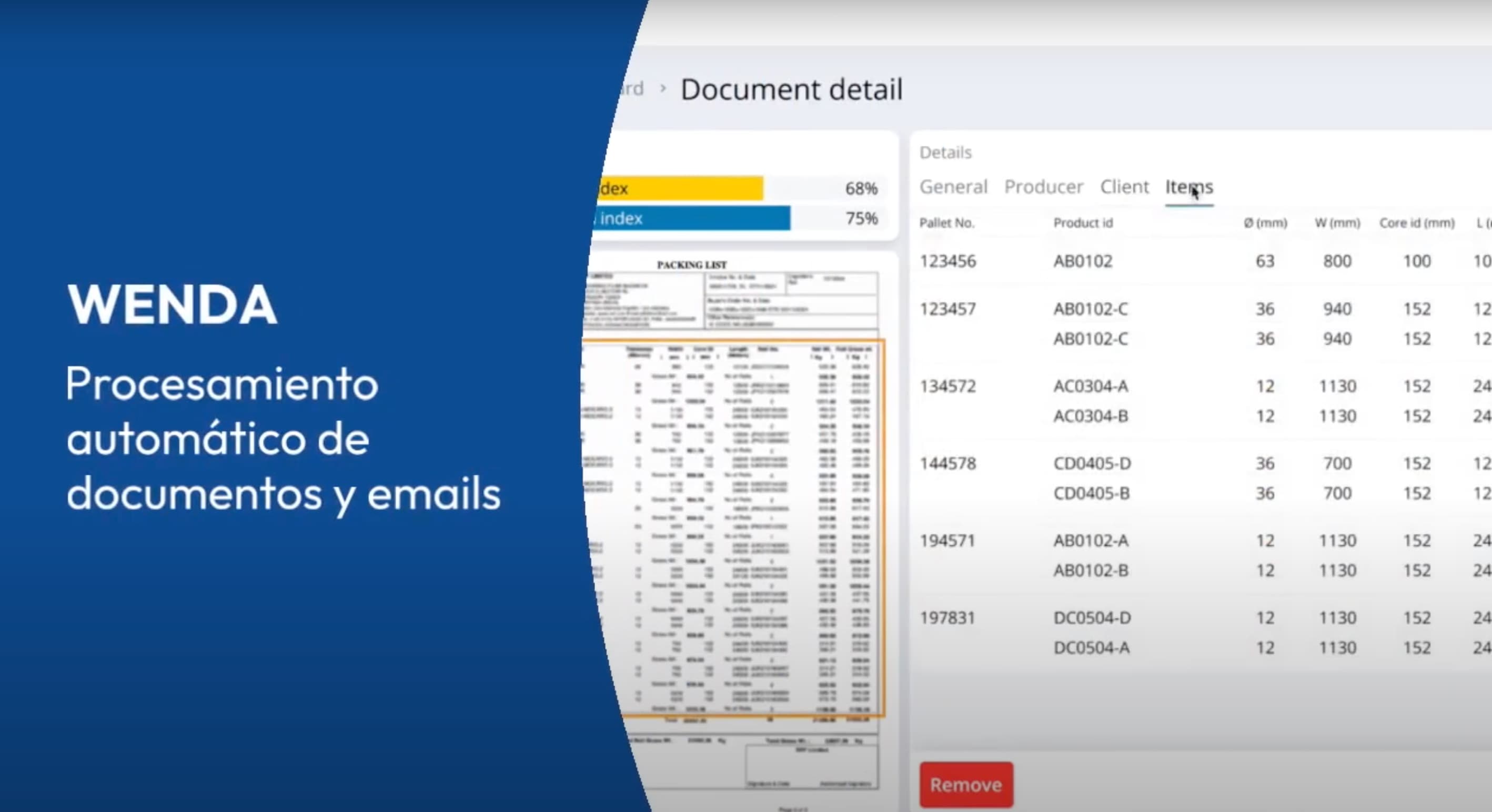 60% menos tiempo en la introducción de datos de albaranes con Wenda